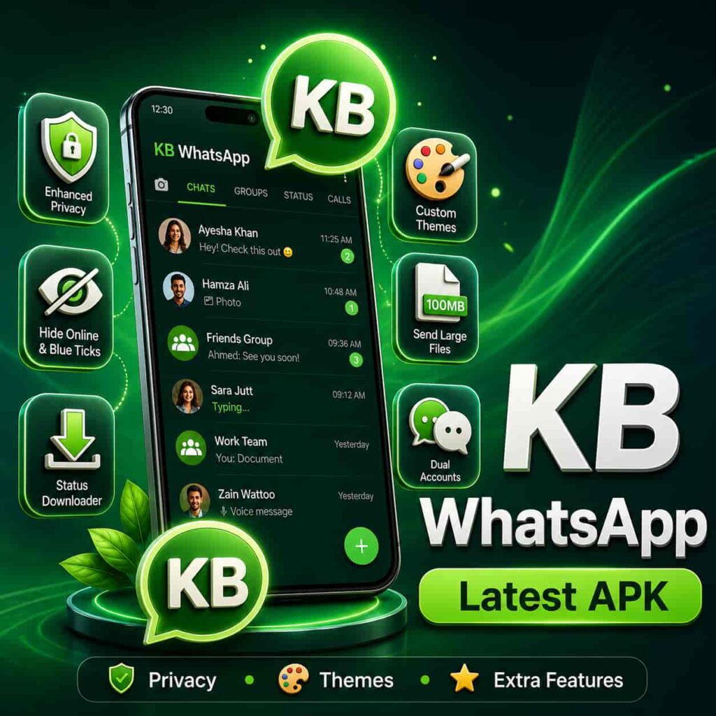 This is the KB WhatsApp download image. Users can easily download by click this image.