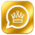 Golden WhatsApp logo
